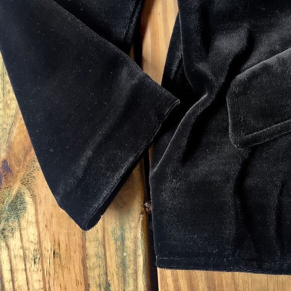 Vintage 1960s R&K Knits Velvet Blazer - Button Front - Shoulder Pads - Women's M - Picture 9 of 11